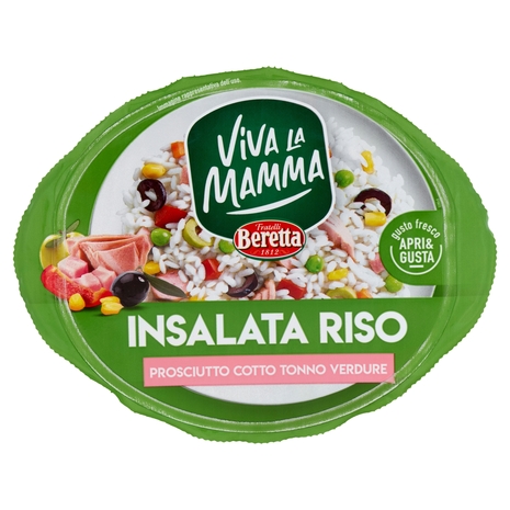 Insalata di Riso con Prosciutto Cotto, Tonno e Verdure, 300 g